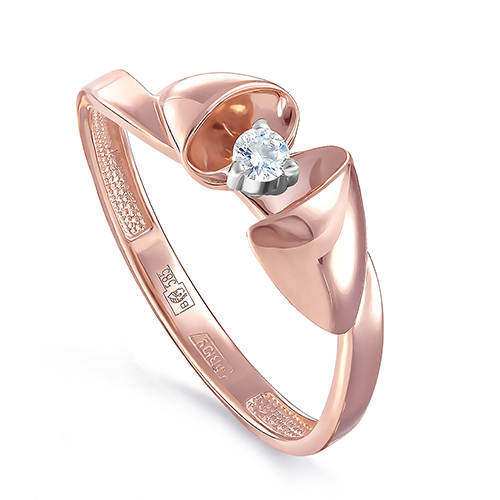 Кольцо, золото, бриллиант, 11-01307-1000